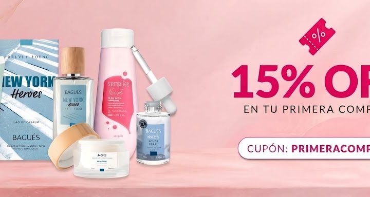 Primer Compra 15% OFF cupon descuento Bagues
